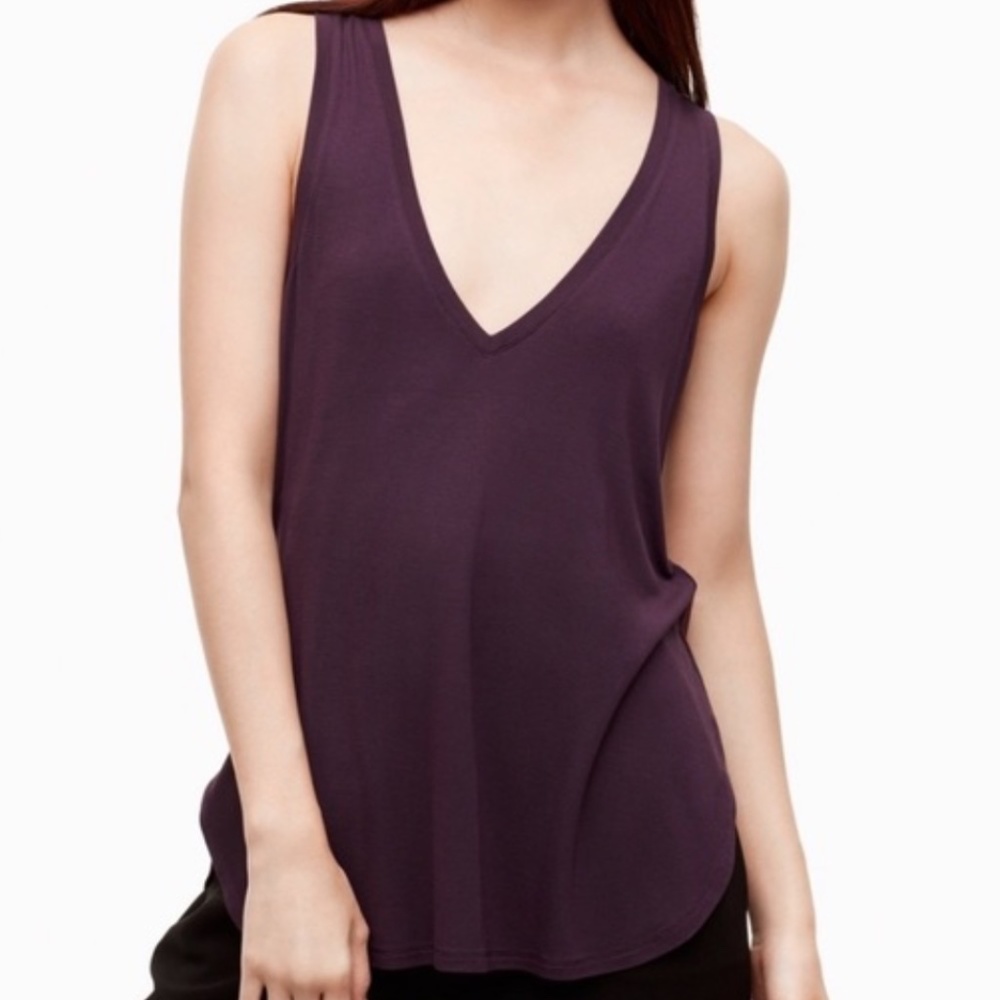 Aritzia Babaton Zayn Tank in Noble, Medium